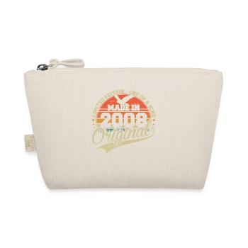Original 2008 Jahrgang geboren Vintage Geburtstag - Bio-Täschchen - Natur - Vorne
