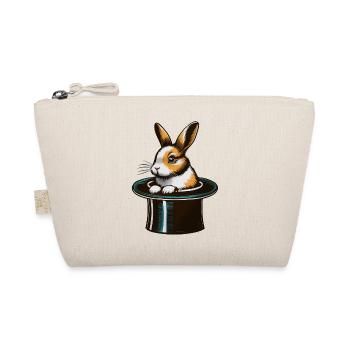 Bunny from the top hat - Organic Pouch - nature - Front