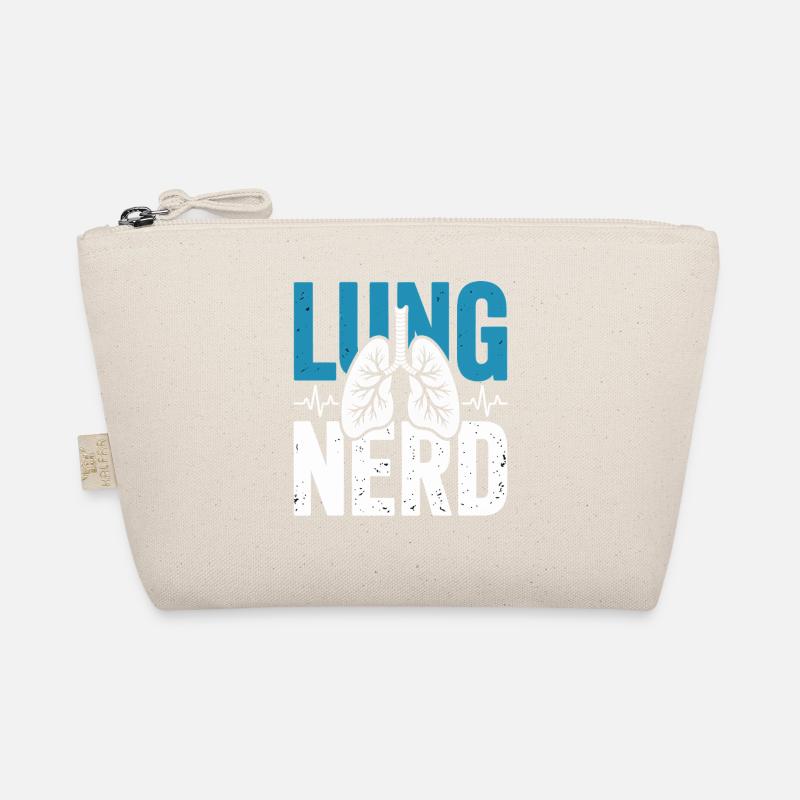 Lungs Nerd Graphic Organic Pouch