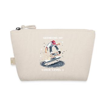 Grinding XP since Level 1 | Skateboard - Organic Pouch - nature - Front