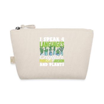Speak 4 languages English Sarcasm - Organic Pouch - nature - Front
