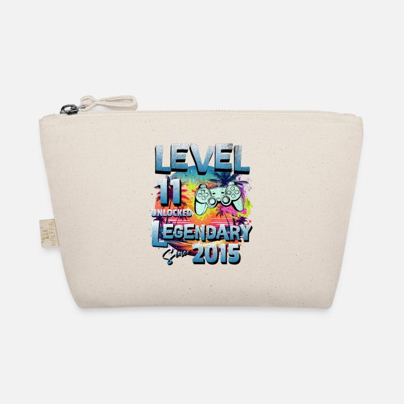 Level 11 years Unlocked since 2015 Birthday Organic Pouch