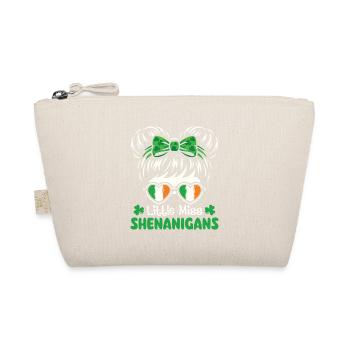 Little Miss Shenanigans St Patrick's St. Paddys - Organic Pouch - nature - Front