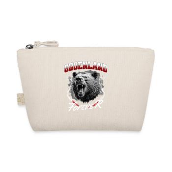 Grönland Forever Roaring Wild Bear - Bio-Täschchen - Natur - Vorne