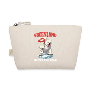 Greenland Is Not For Sale Shirt - Bio-Täschchen - Natur - Vorne