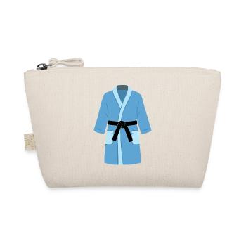 Martial Arts bathrobe (blue) - Organic Pouch - nature - Front