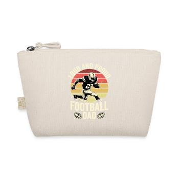 Loud And Proud Football Dad Player Fan Season - Bio-Täschchen - Natur - Vorne