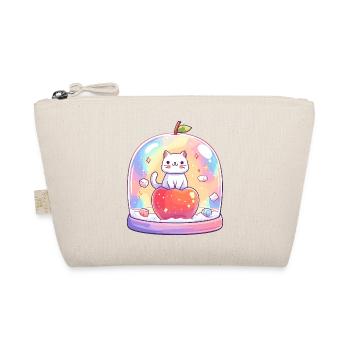 Pastel cat shine in a glass - Organic Pouch - nature - Front
