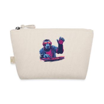 Cool DJ monkey - Organic Pouch - nature - Front