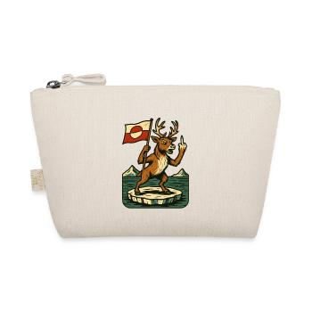 Greenland Shirt Reindeer Caribou - Organic Pouch - nature - Front