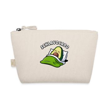 Schlavocado Kawaii Avocado Schlafen Wortspiel - Bio-Täschchen - Natur - Vorne