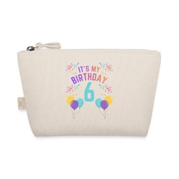 6 ans fille C’est mon anniversaire Enfants Anniversaire - Trousse biologique - nature - Devant