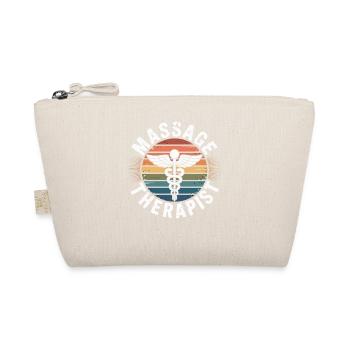 Retro Regenbogen Massage Logo - Bio-Täschchen - Natur - Vorne