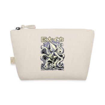 Fischer vs Kraken Japanese Retro Style - Organic Pouch - nature - Front