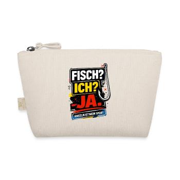 Fisch? Ich? Ja. Angeln ist mein Sport - Bio-Täschchen - Natur - Vorne