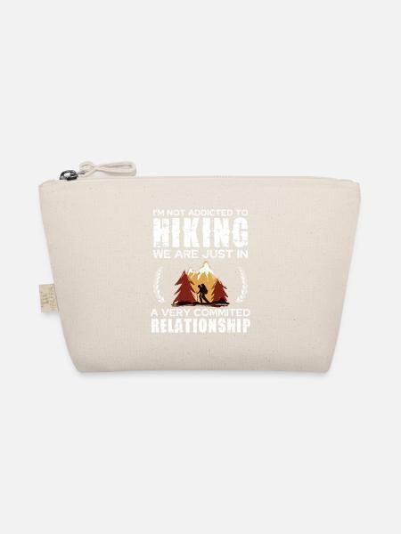Hiking Commitment Tee Design - Organic Pouch - nature - Front