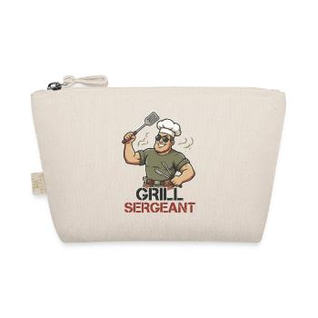 Grill Sergeant Funny BBQ Grill Chef - Organic Pouch - nature - Front