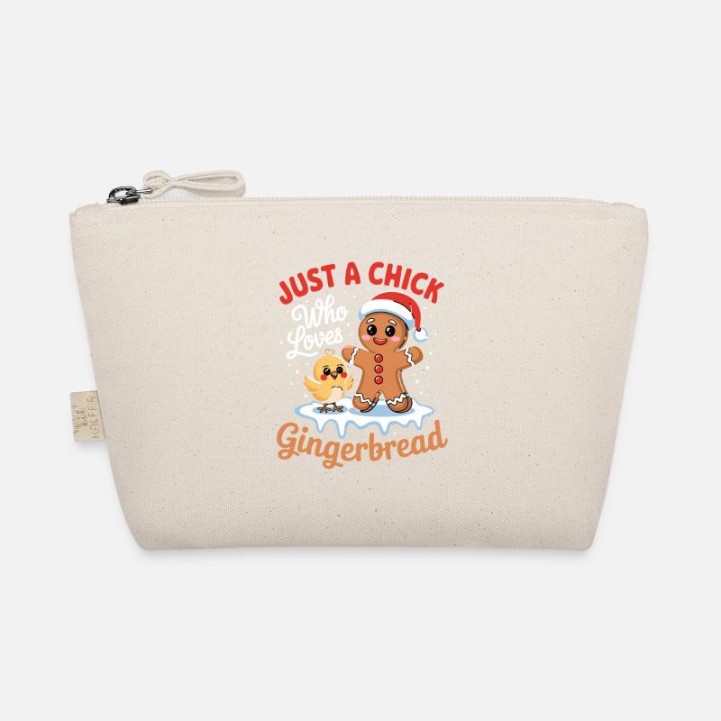  Just A Chick Who Loves Gingerbread Süßes Küken Bio-Täschchen