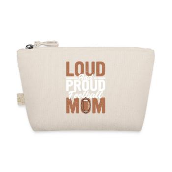 Loud And Proud Football Mom Season Player Fan - Bio-Täschchen - Natur - Vorne