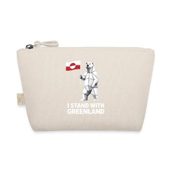 I Stand With Greenland Polar Bear Flag - Organic Pouch - nature - Front