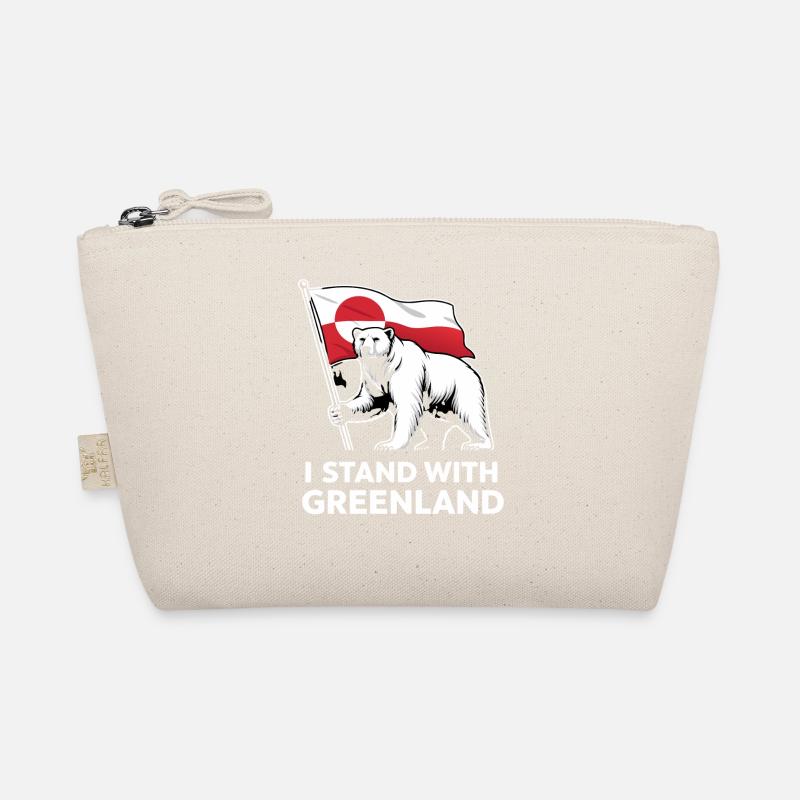Grönland Eisbär Flagge Bio-Täschchen