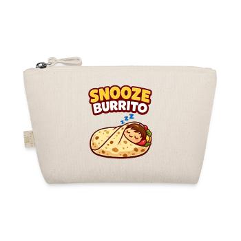 Snooze Burrito Lustiges Schlaf Burrito Design - Bio-Täschchen - Natur - Vorne