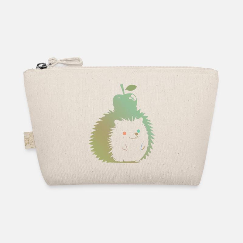Pastell-Igel mit Apfel Bio-Täschchen
