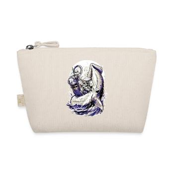 Japan Fisherman Kraken Fight – Ukiyo-e Squid - Organic Pouch - nature - Front