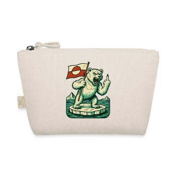 Hands Off Greenland Flag Arctic Polar Bear - Bio-Täschchen - Natur - Vorne
