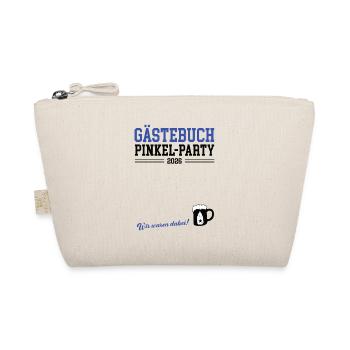 Baby Peeing Guestbook Baby Shower Baby Beer 2026 - Organic Pouch - nature - Front