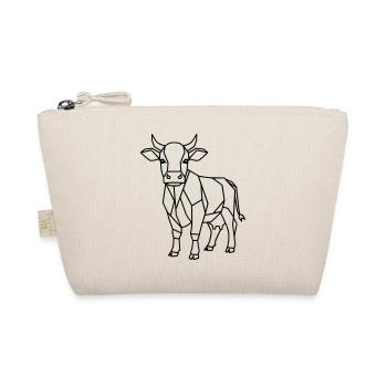 Contour géométrique de vache low poly - Trousse biologique - nature - Devant