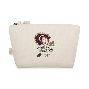 Music On World Off – Fille aux écouteurs - Trousse biologique - nature - Devant