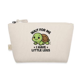 Schildkröte Spruch Humor Meme Lustig Geschenkidee - Bio-Täschchen - Natur - Vorne