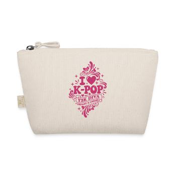 I Love K-Pop Y2K Diva Dreamy And Cheeky Korean - Organic Pouch - nature - Front