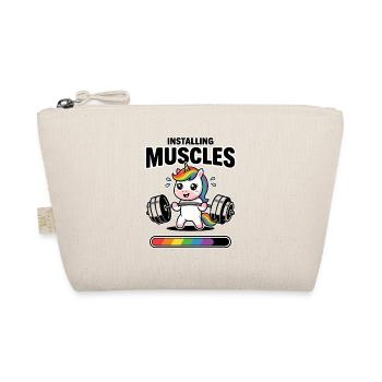 Installer des muscles Humour de licorne mignon à la salle de sport - Trousse biologique - nature - Devant