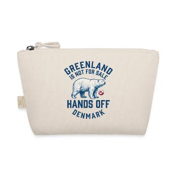 Greenland Is Not For Sale Polar Bear Design - Organic Pouch - nature - Front