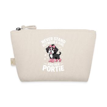 Portuguese Water Dog Sayings Funny Gift - Organic Pouch - nature - Front