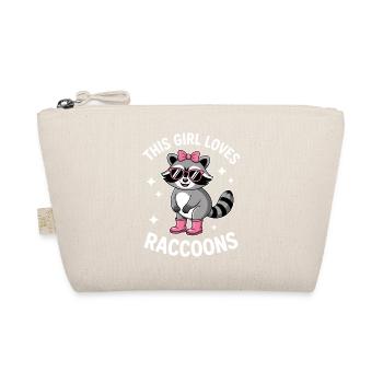 Waschbär Sprüche Waschbären Witz Waschbär Geschenk - Bio-Täschchen - Natur - Vorne