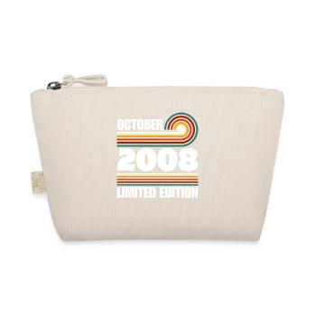Limited Edition 2008 18. Geburtstag Geschenk - Bio-Täschchen - Natur - Vorne