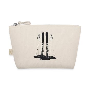 Ski in the Snow Winter Sports Adventure - Organic Pouch - nature - Front