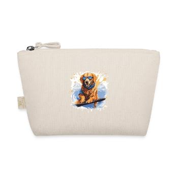 Golden Retriever Dog Snowboard - Organic Pouch - nature - Front