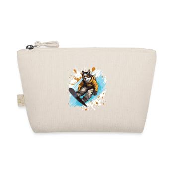 Husky Dog Snowboard - Organic Pouch - nature - Front