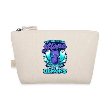 Demon Cat – You're Never Alone - Organic Pouch - nature - Front