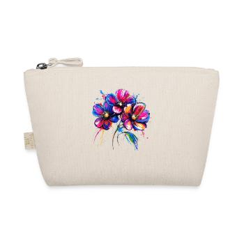 Colorful floral motif color explosion - Organic Pouch - nature - Front