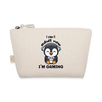 Je ne peux pas être adulte maintenant, je joue drôle, joueur drôle, Pingouin - Trousse biologique - nature - Devant