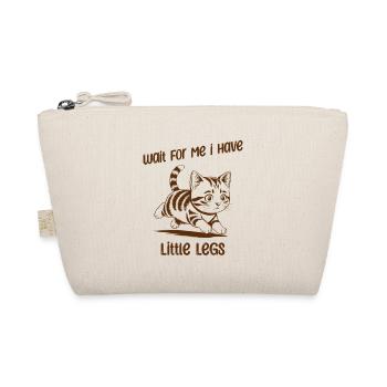Wait for me I have little Legs - Lustige Katze - Organic Pouch - nature - Front