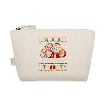 Wir haben gesehen, dass Jesus und der Weihnachtsma - Bio-Täschchen - Natur - Vorne
