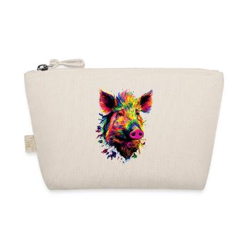 Wild boar Wild boar Wild boar Pig Hunter - Organic Pouch - nature - Front