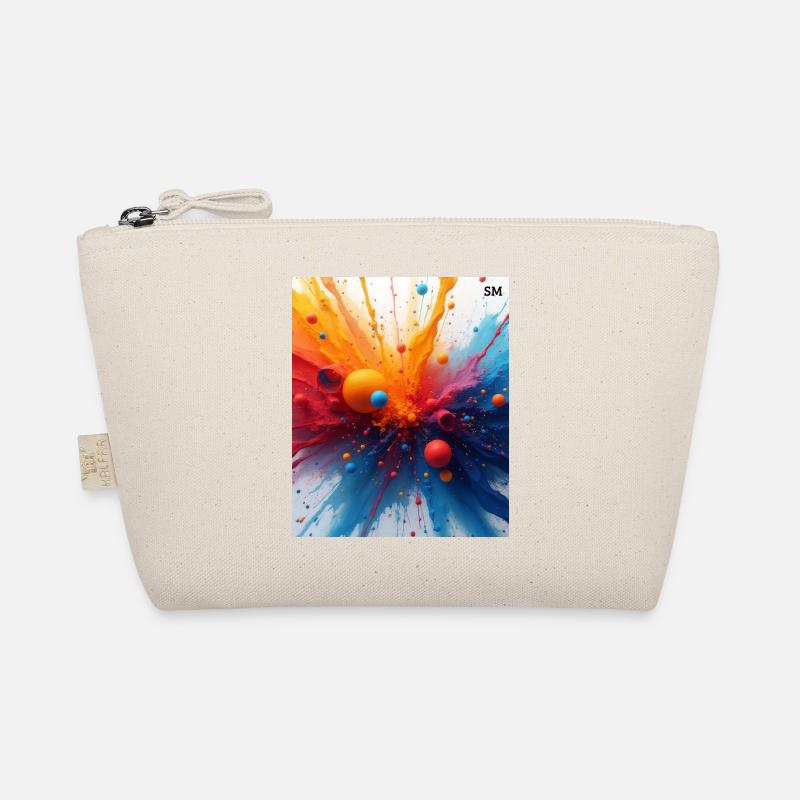 Abstrakte Farbexplosion Bio-Täschchen