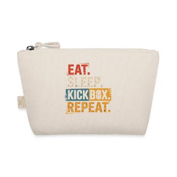 Eat Sleep Kickbox Repeat - Bio-Täschchen - Natur - Vorne